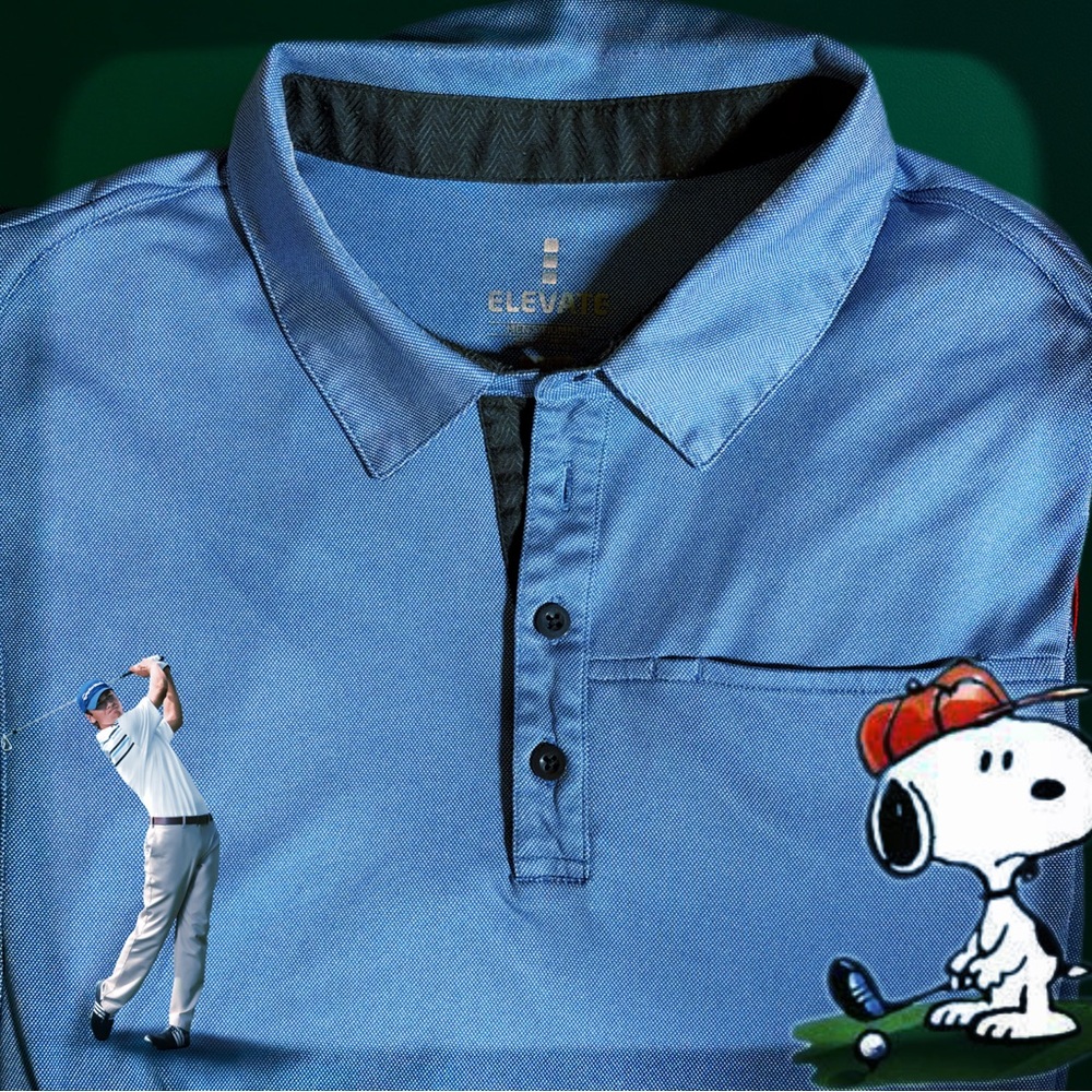 Men's Toyota branded Lite Blue Golf Polo Shirt Large